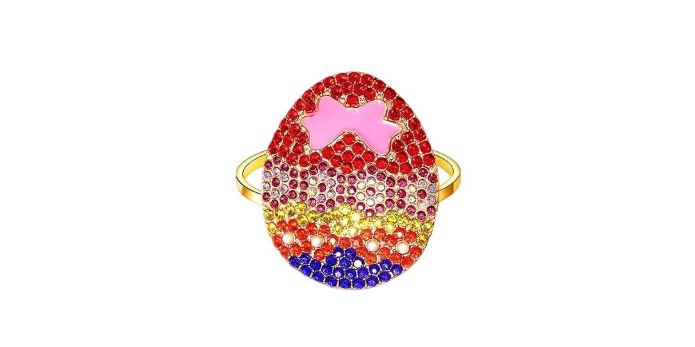 Glitter Easter Egg Napkin Rings