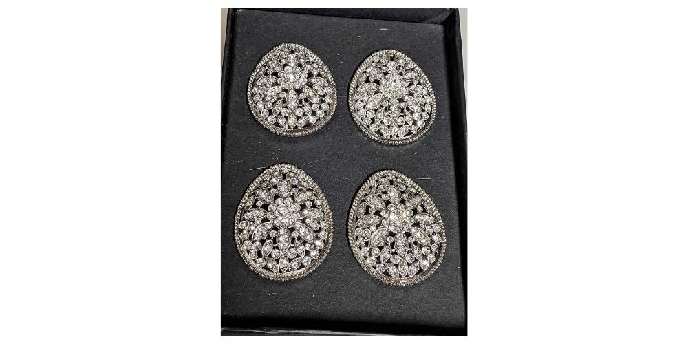 Crystal Egg Napkin Rings