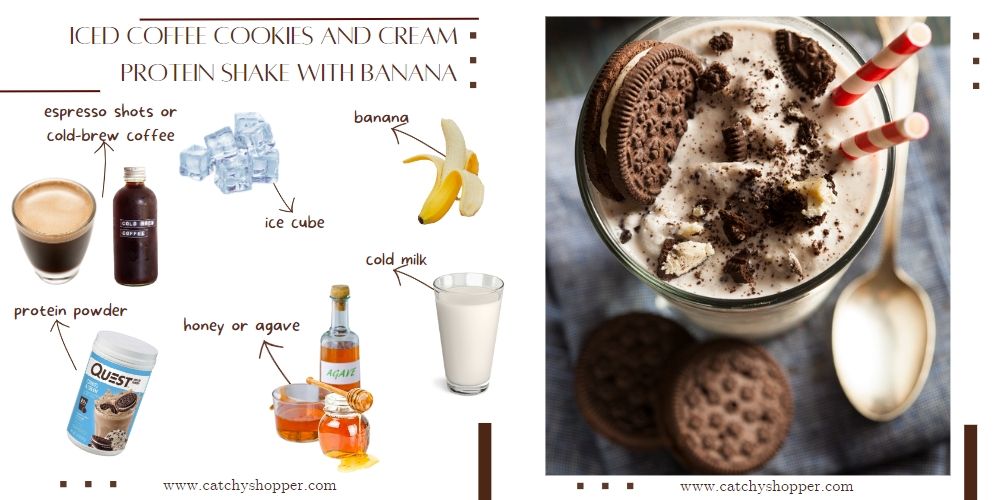 iced coffee with protein shake