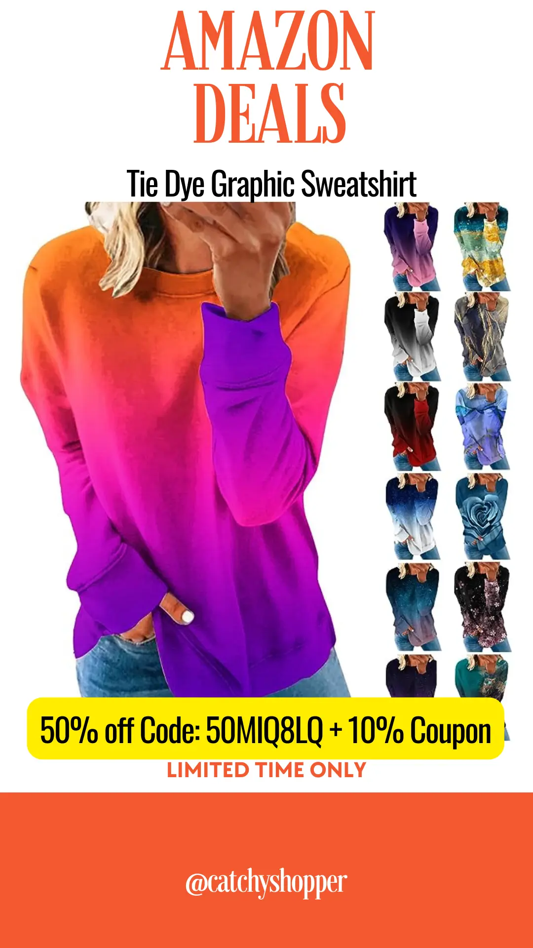 Tie Dye Graphic Sweatshirt