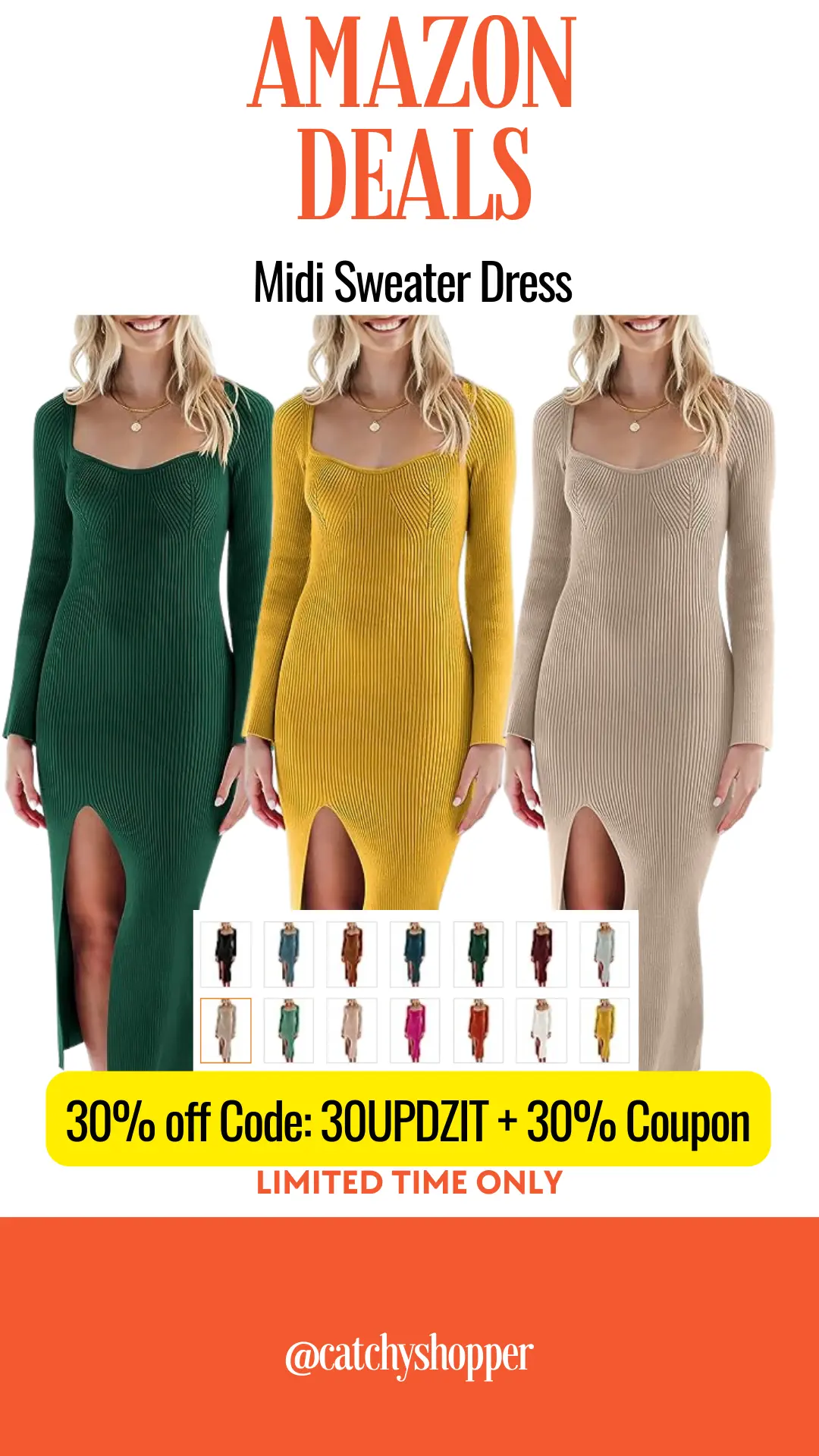Midi Sweater Dress