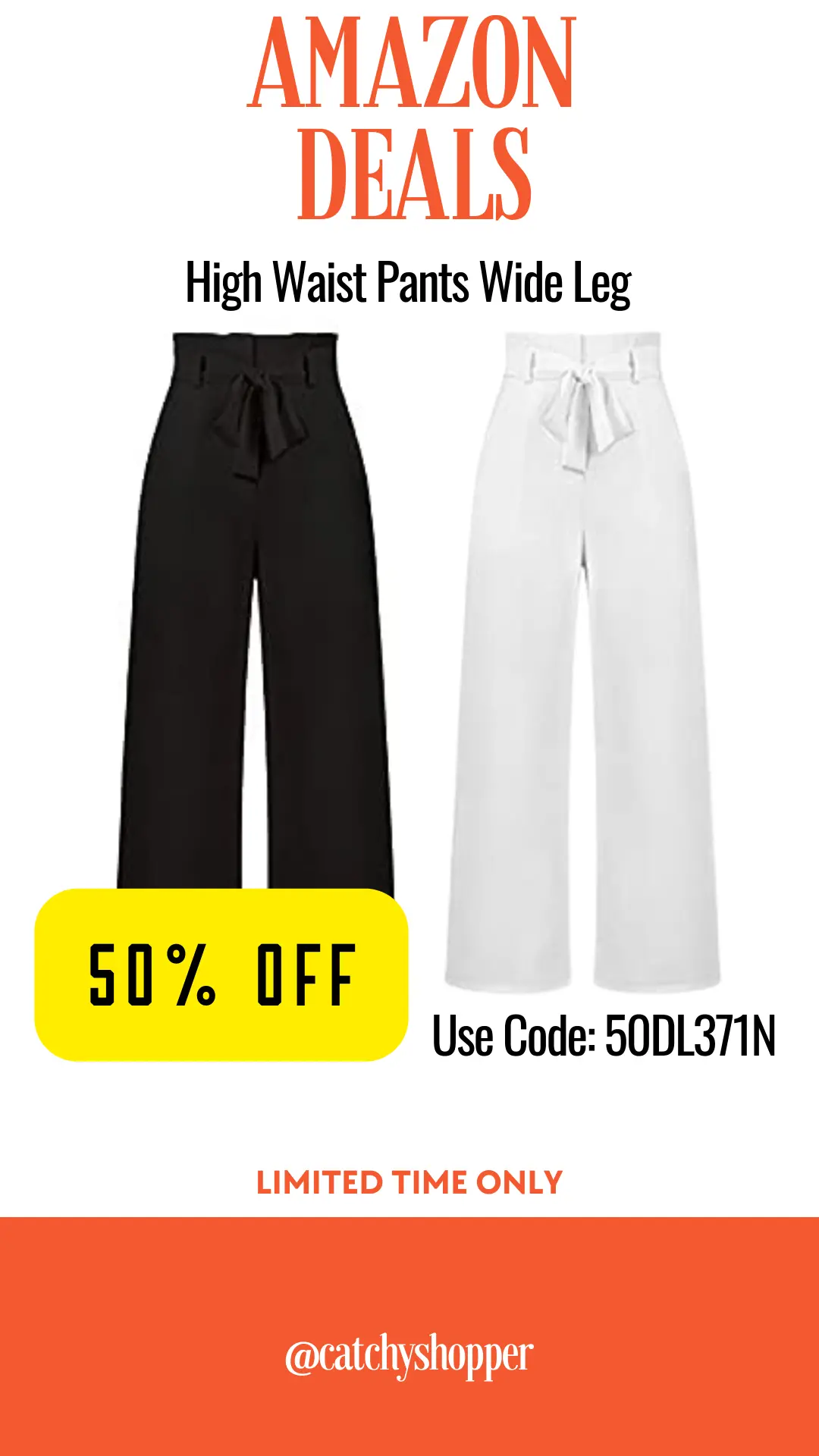 High Waist Pants Wide Leg