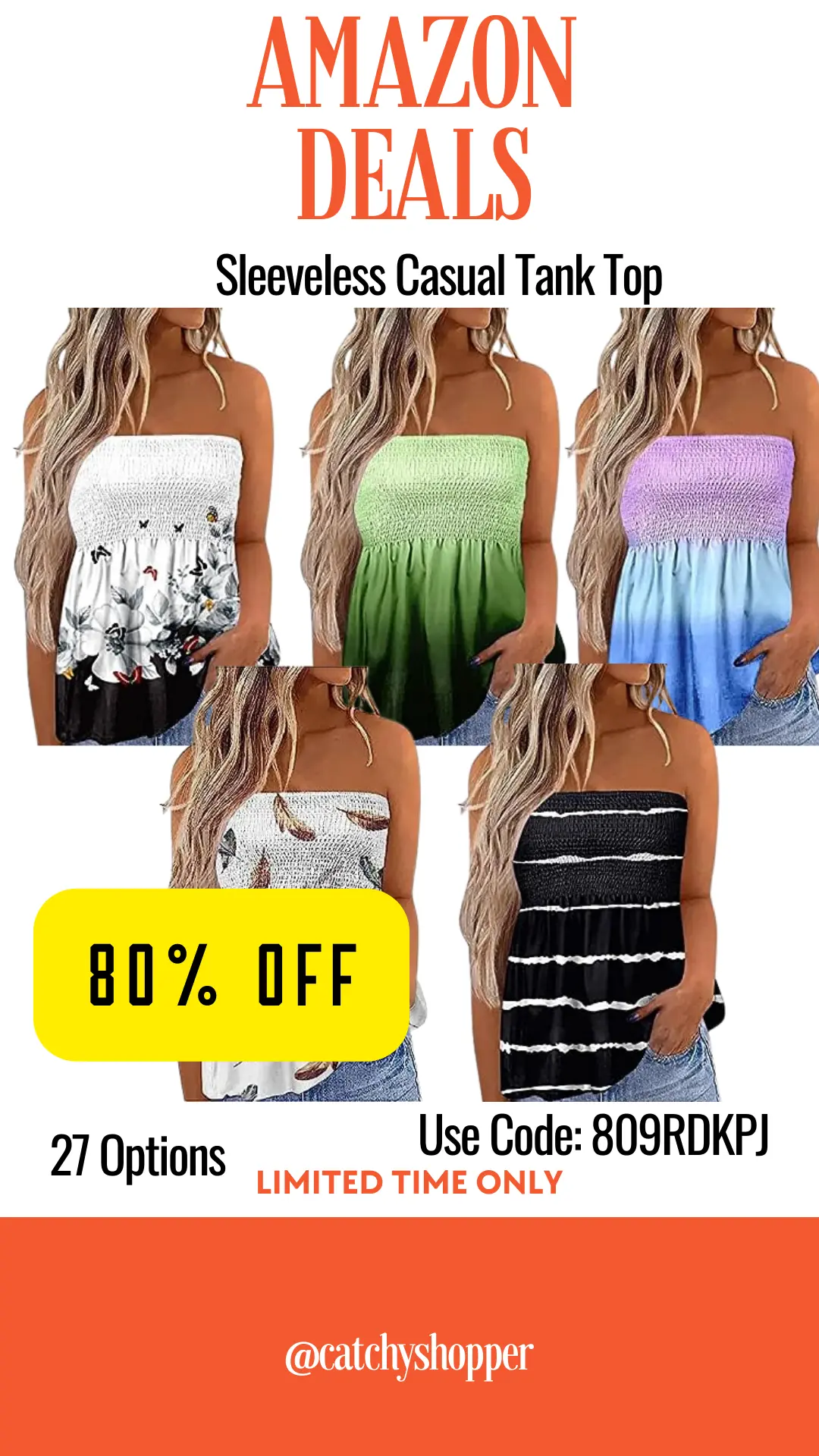 Sleeveless Casual Tank Top