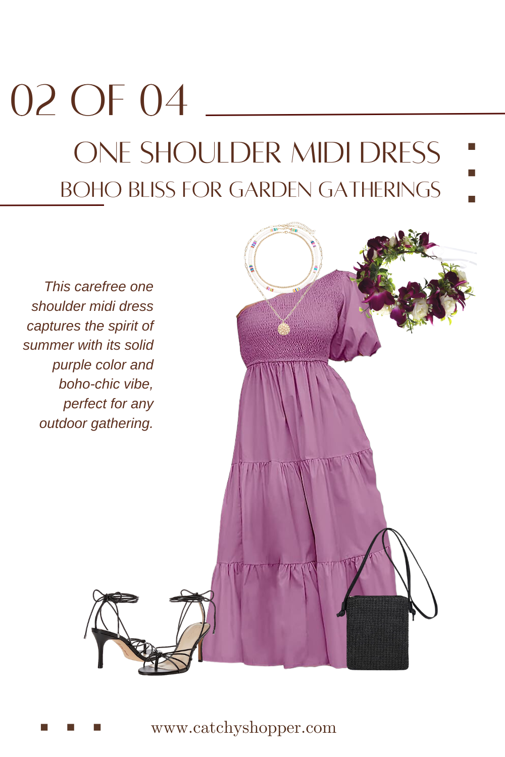one shoulder maxi dress