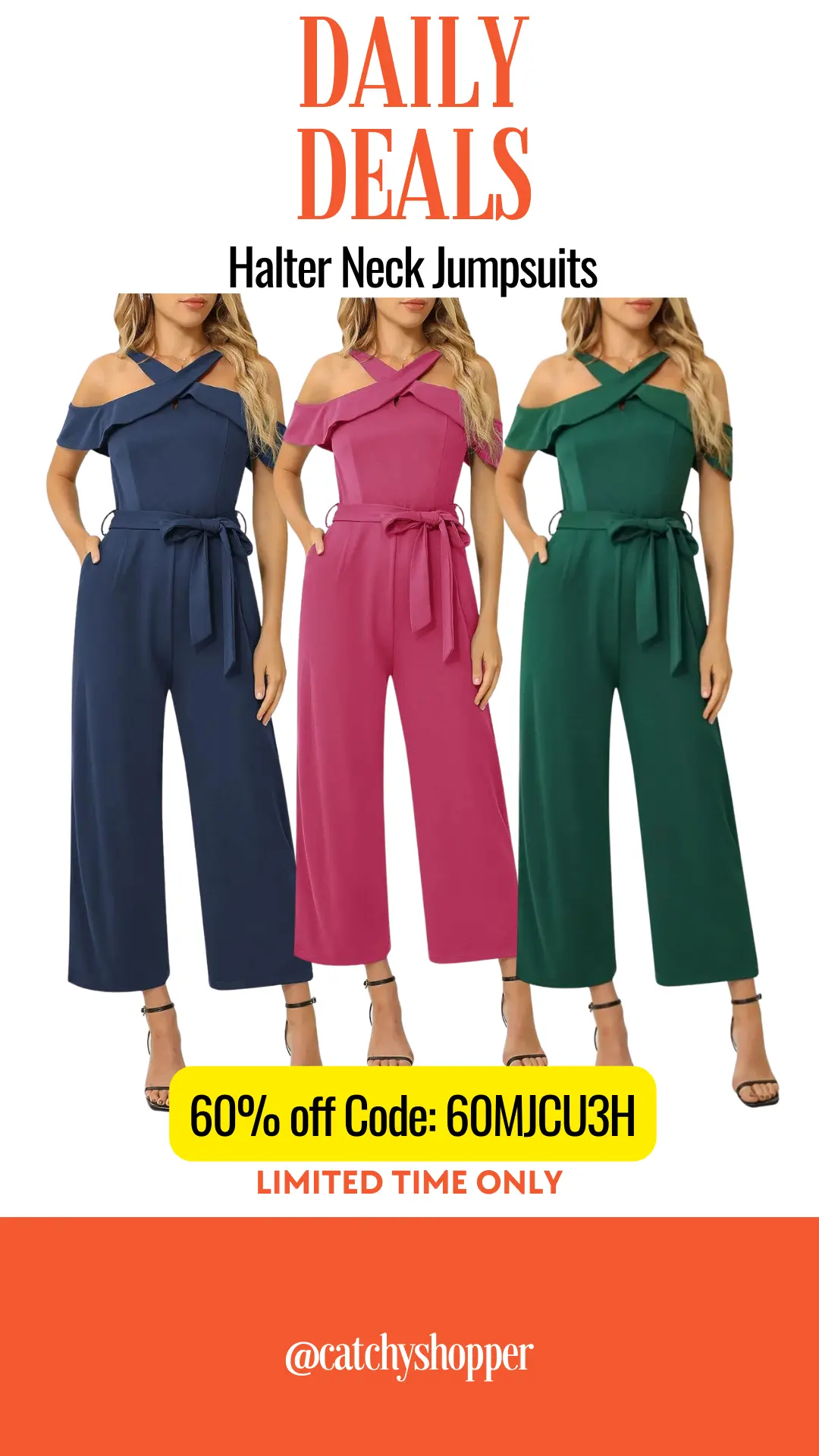 Halter Neck Jumpsuits