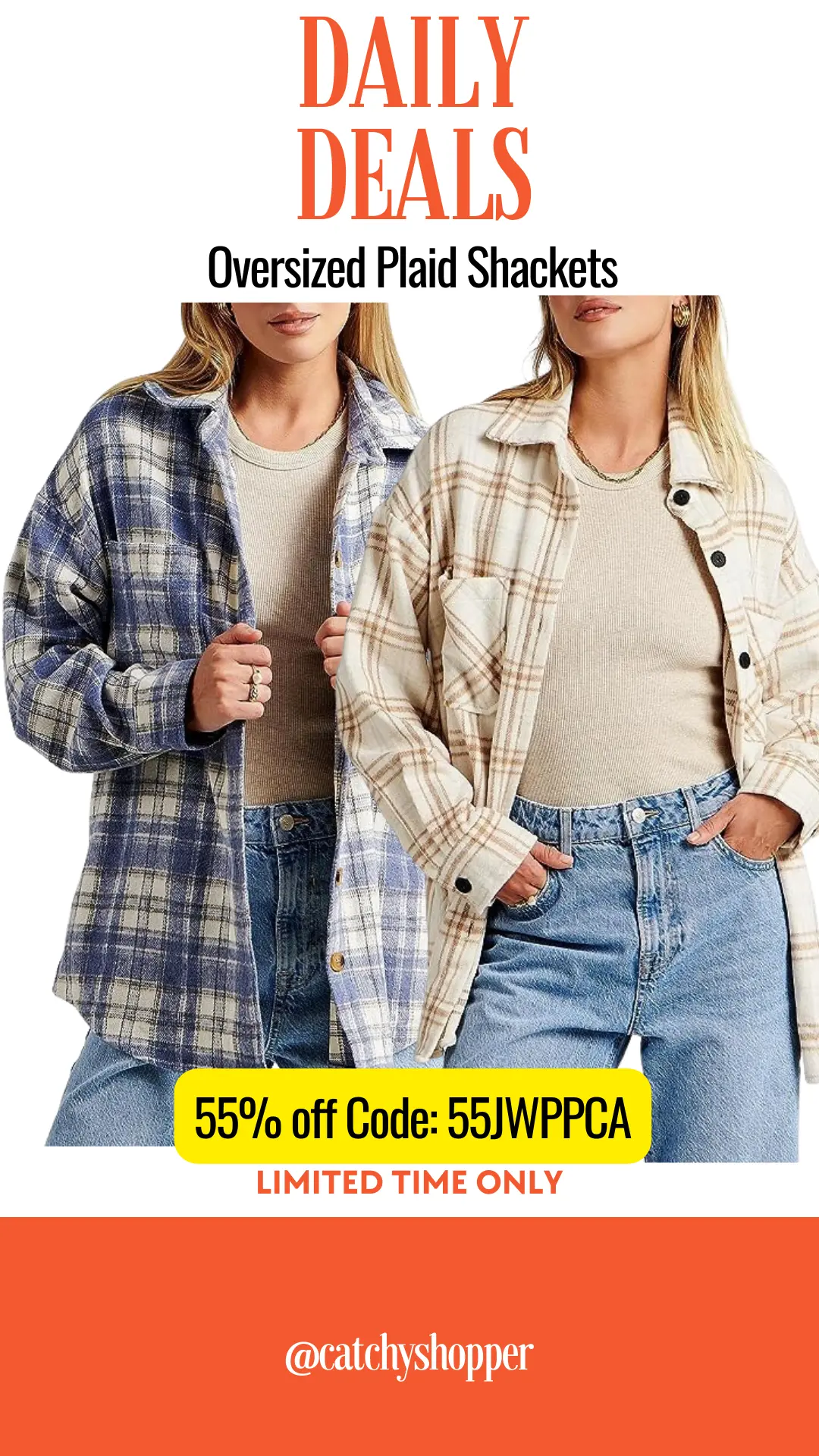 Oversized Plaid Shackets