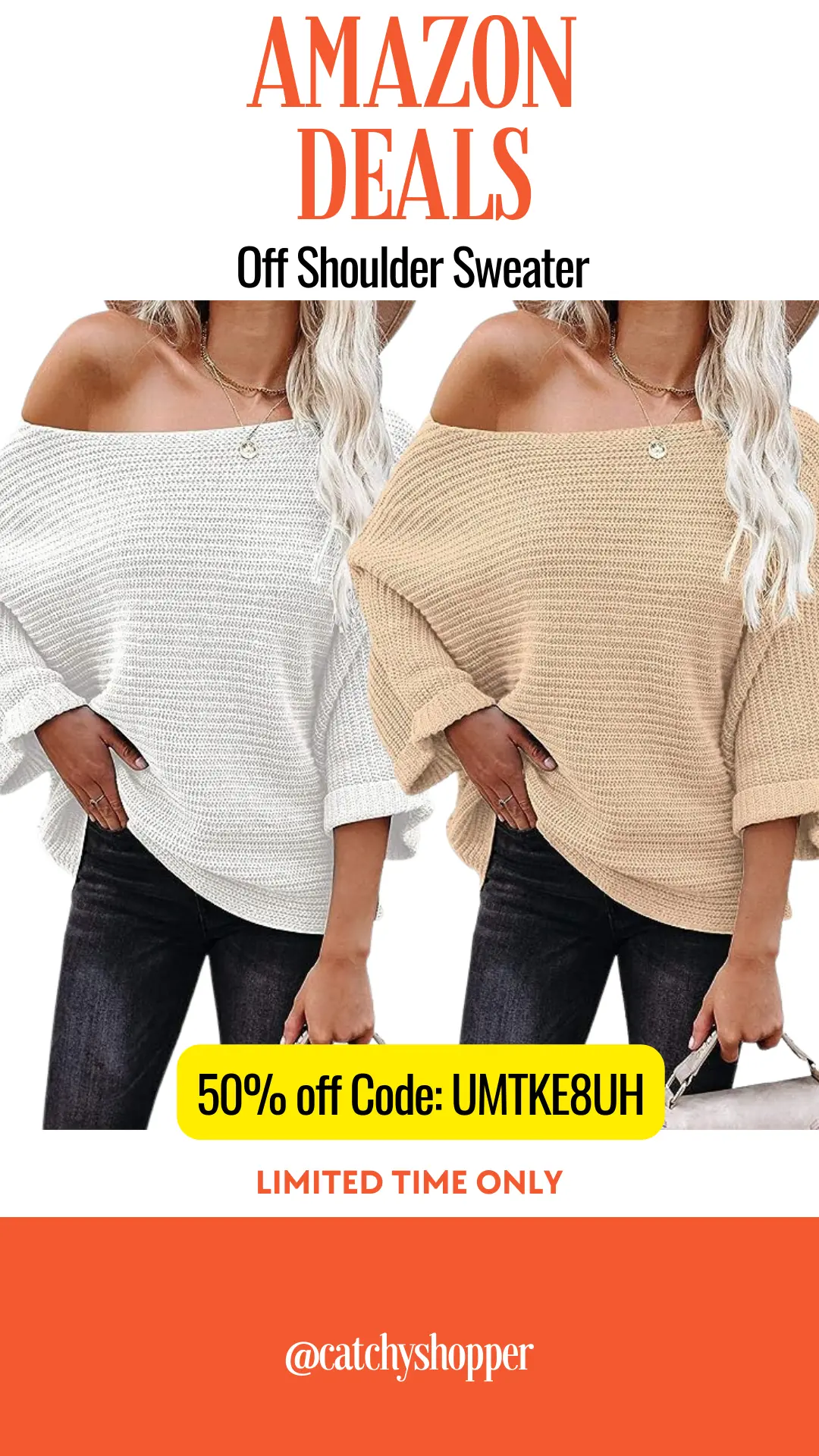Off Shoulder Sweater