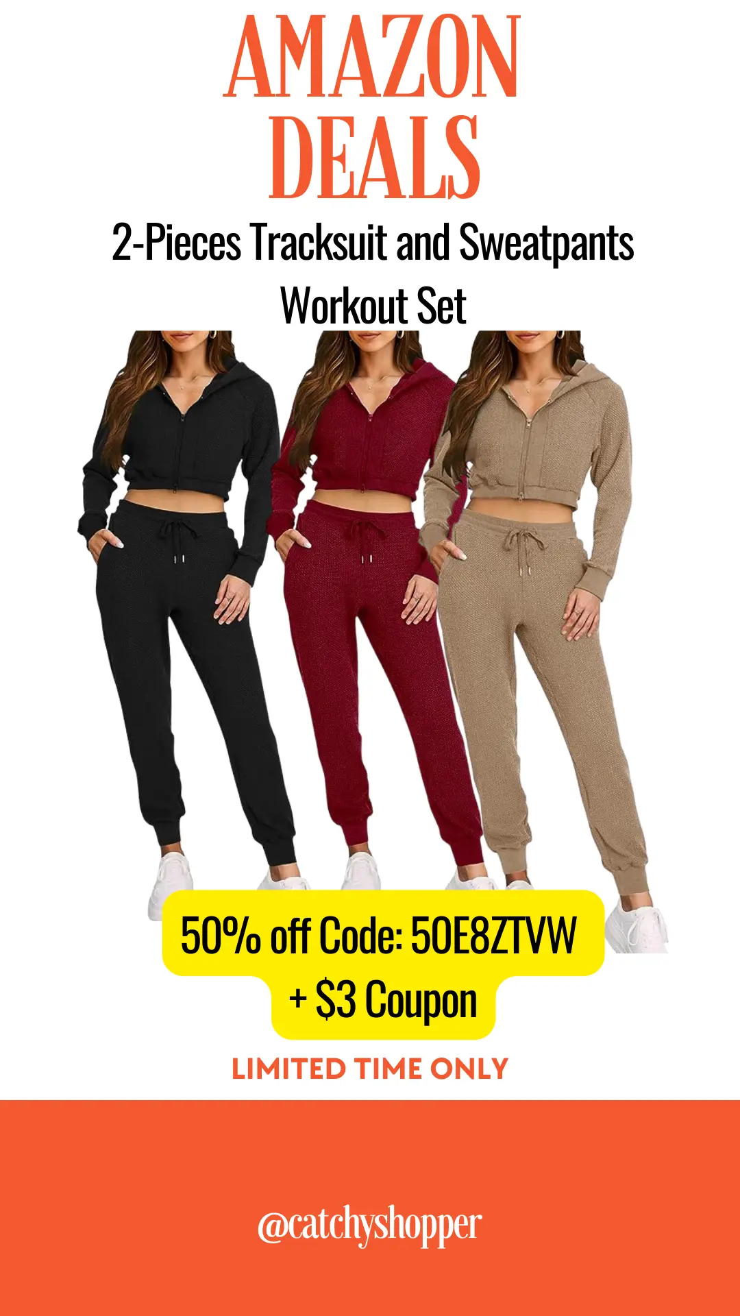 2-Piece Tracksuit and Sweatpants Workout Set