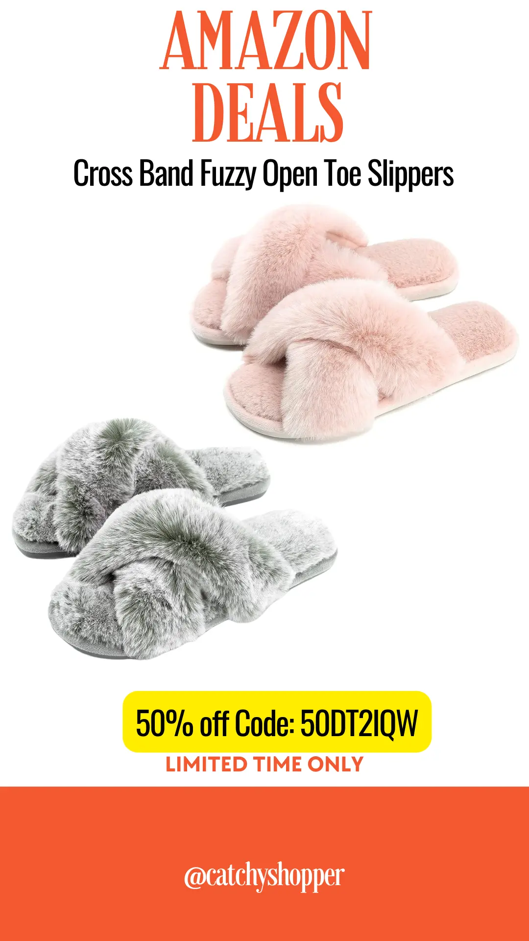 Cross Band Fuzzy Open Toe Slippers