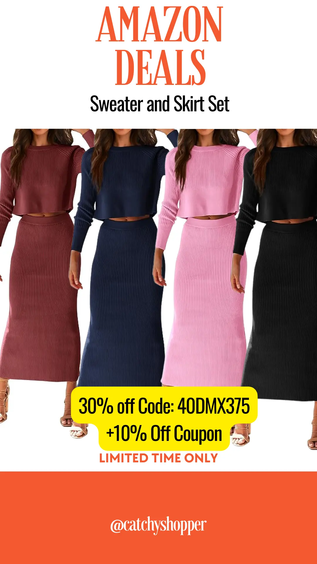 Sweater and Skirt Set