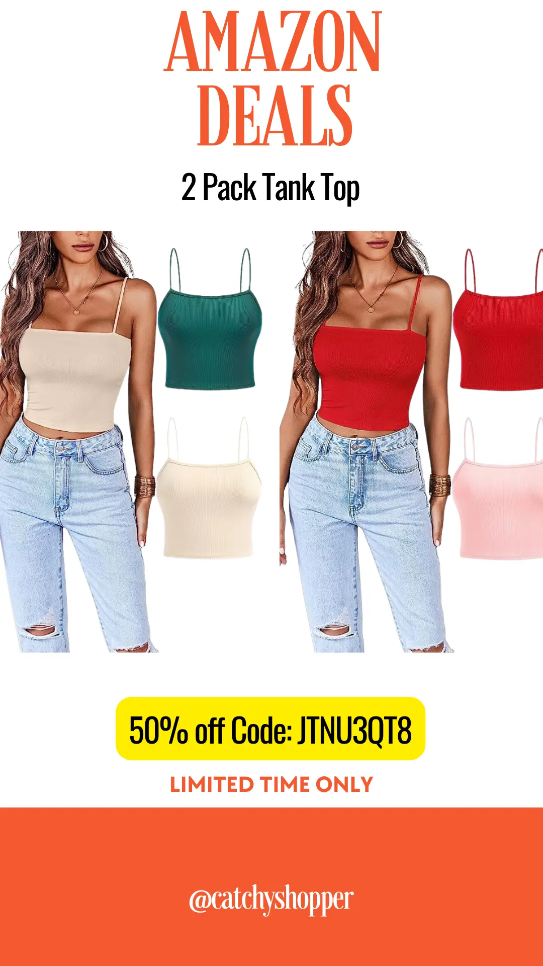2pcs Crop Camisole