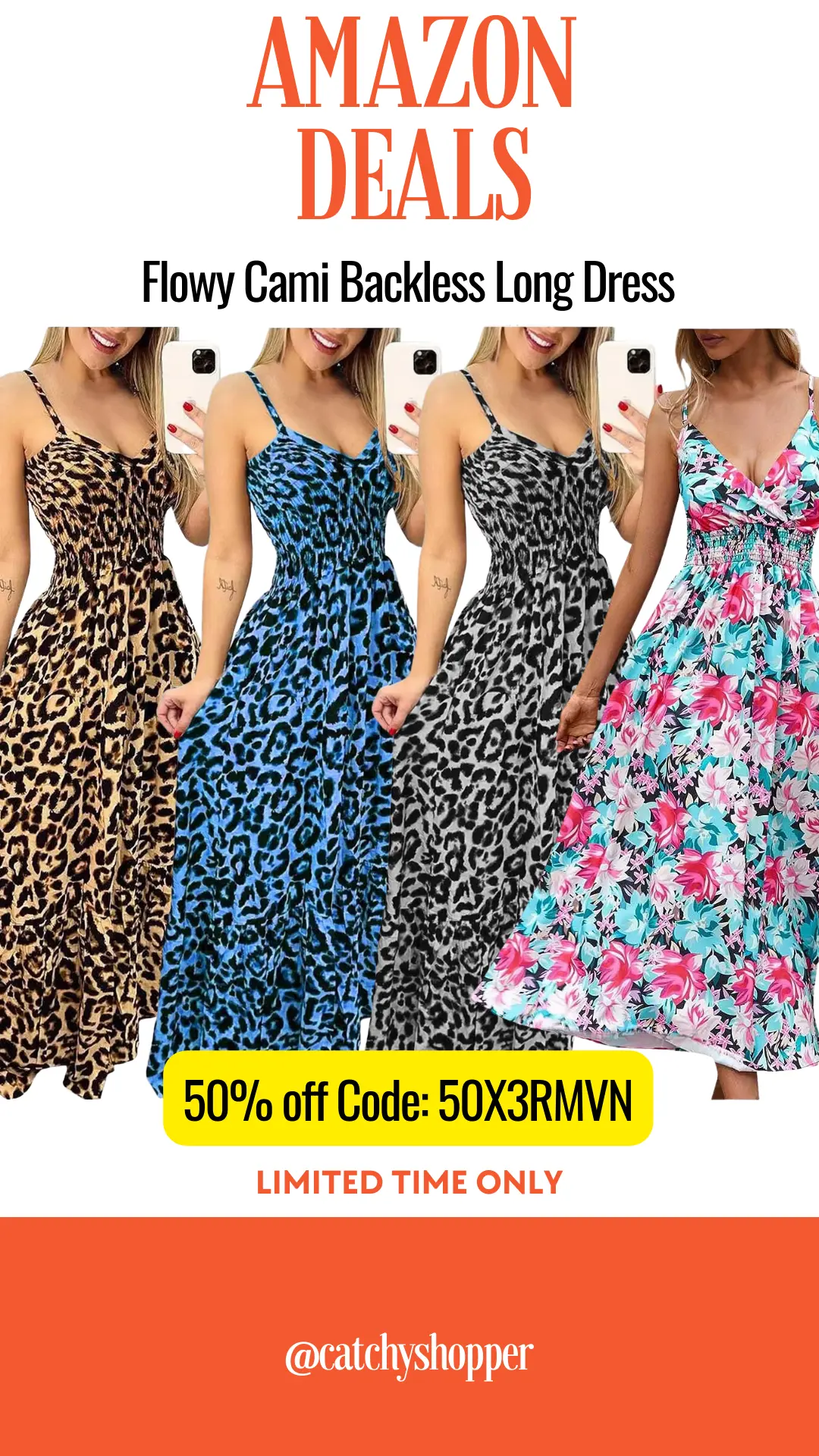 Flowy Cami Backless Long Dress