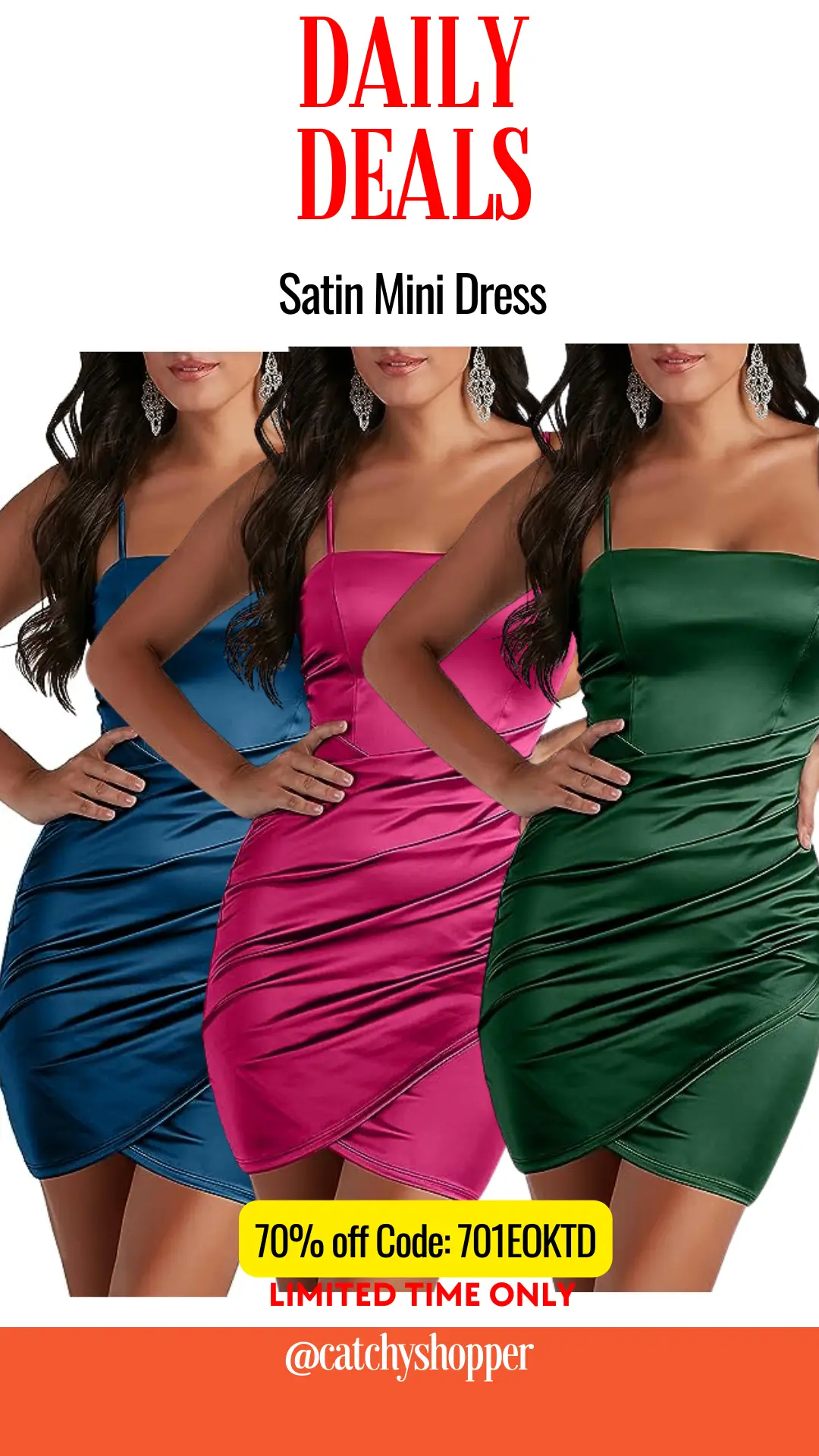 Satin Mini Dress