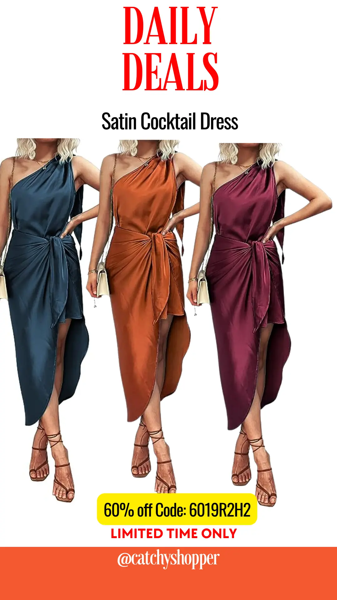 Satin Cocktail Dress