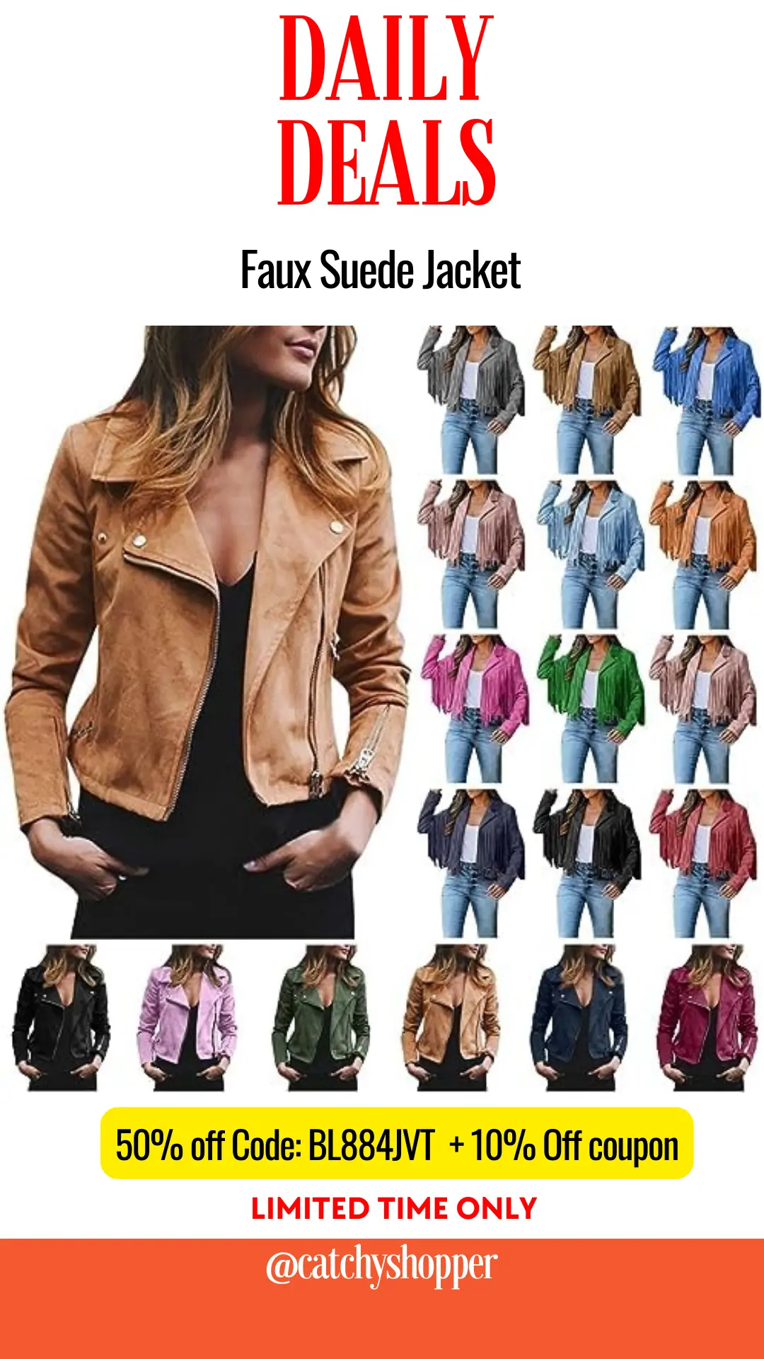 Faux Suede Jacket