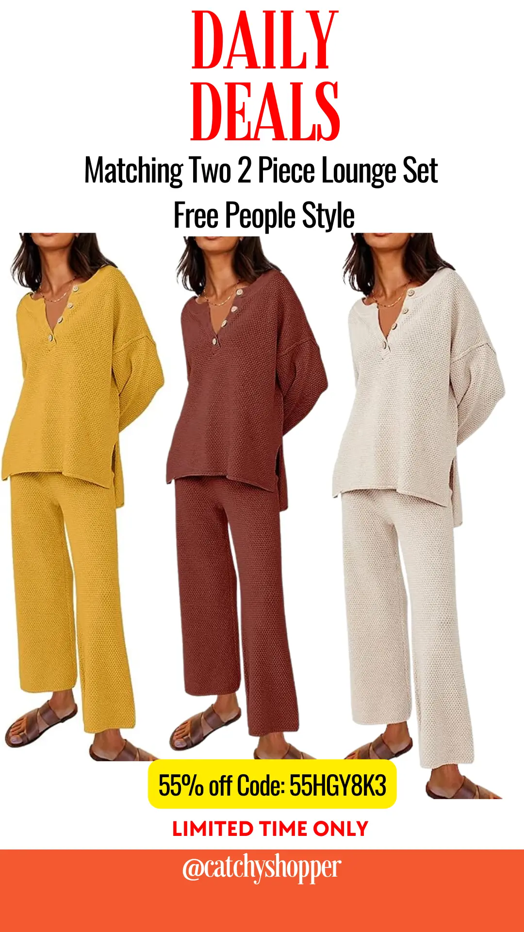 Matching Two 2 Piece Lounge Set
