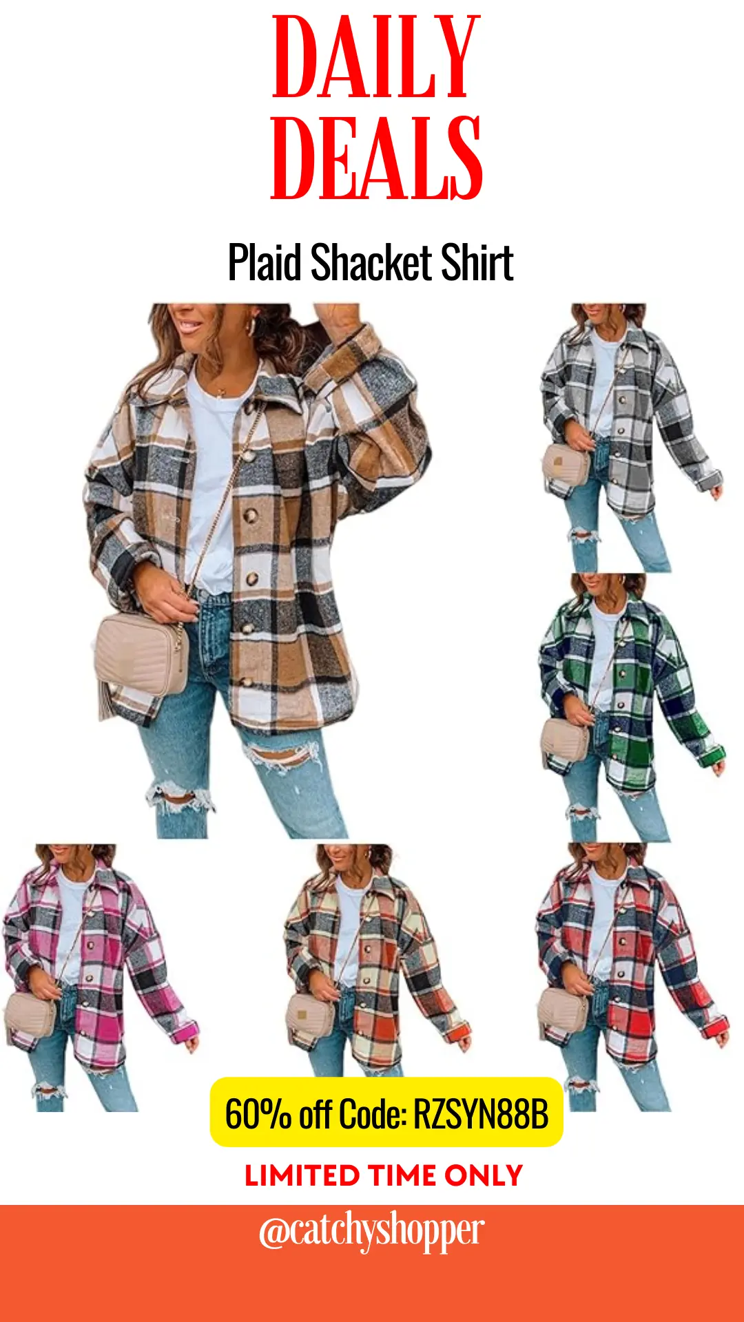 Plaid Shacket Shirt