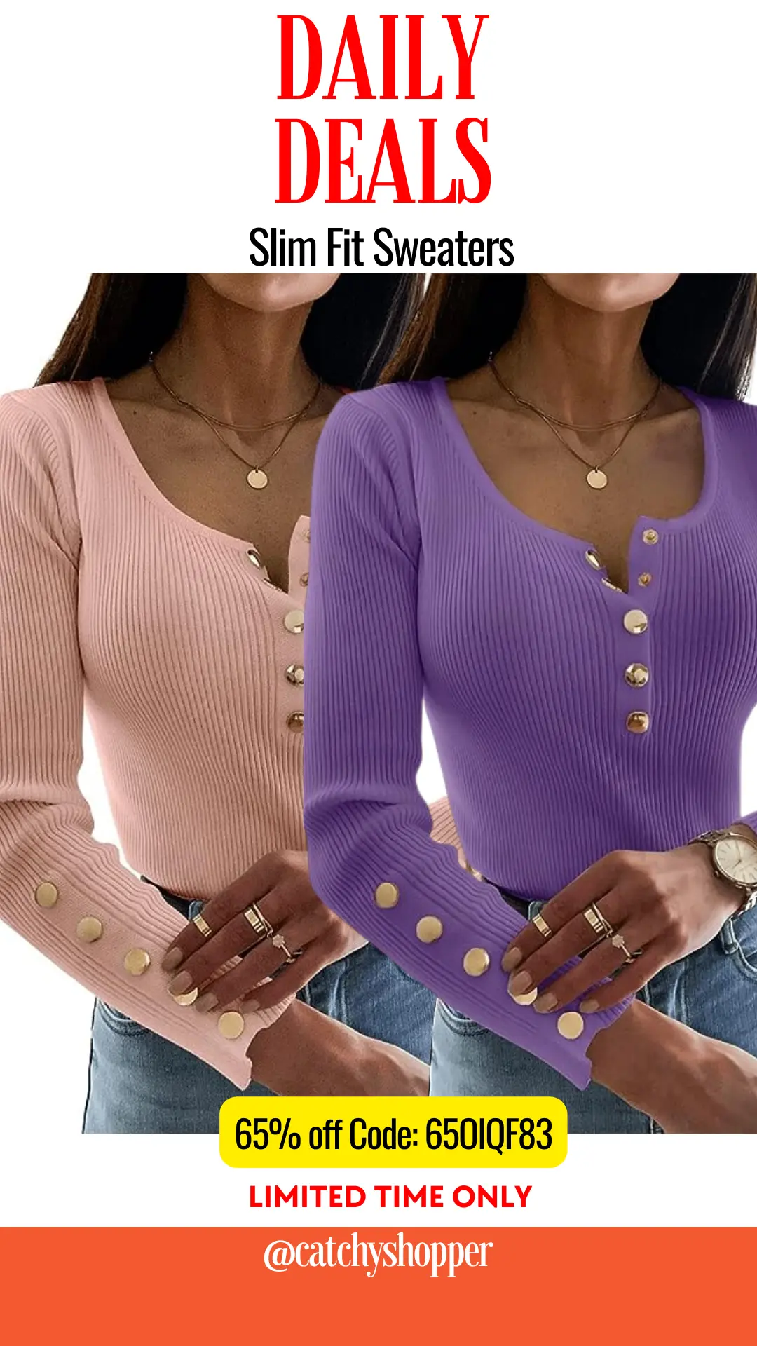 Slim Fit Sweaters
