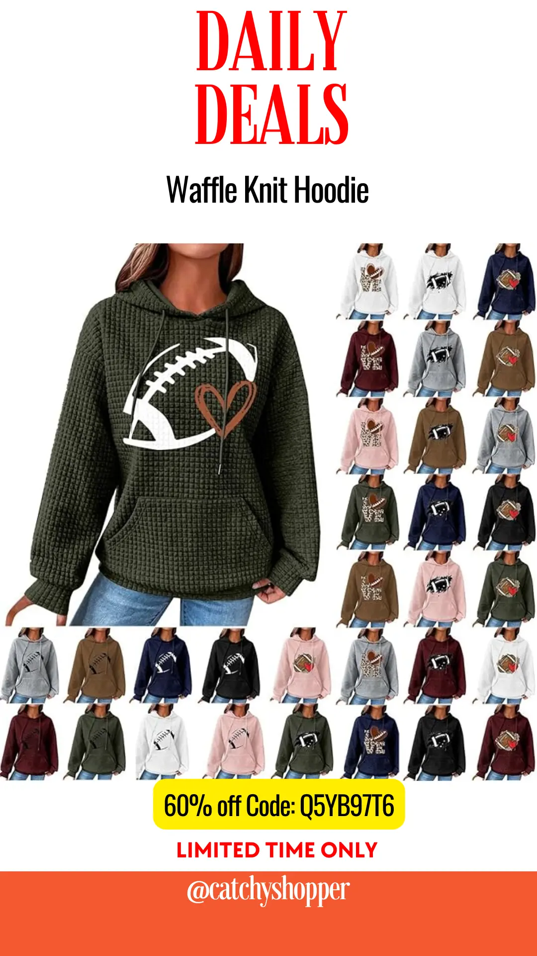 Waffle Knit Hoodie