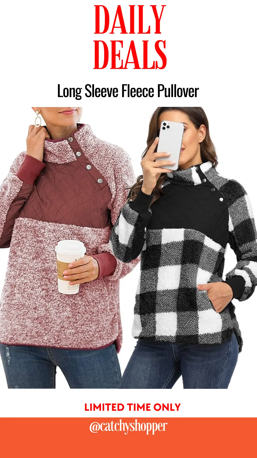 Long Sleeve Fleece Pullover