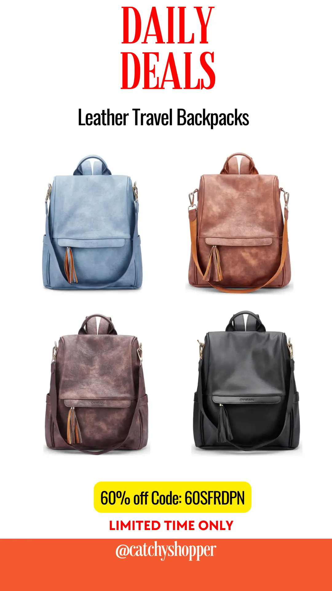 Leather Travel Backpacks 
