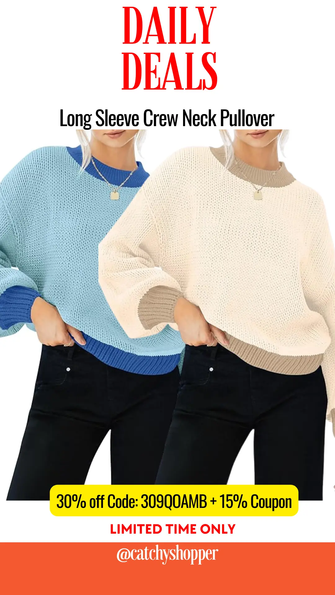 Long Sleeve Crew Neck Pullover