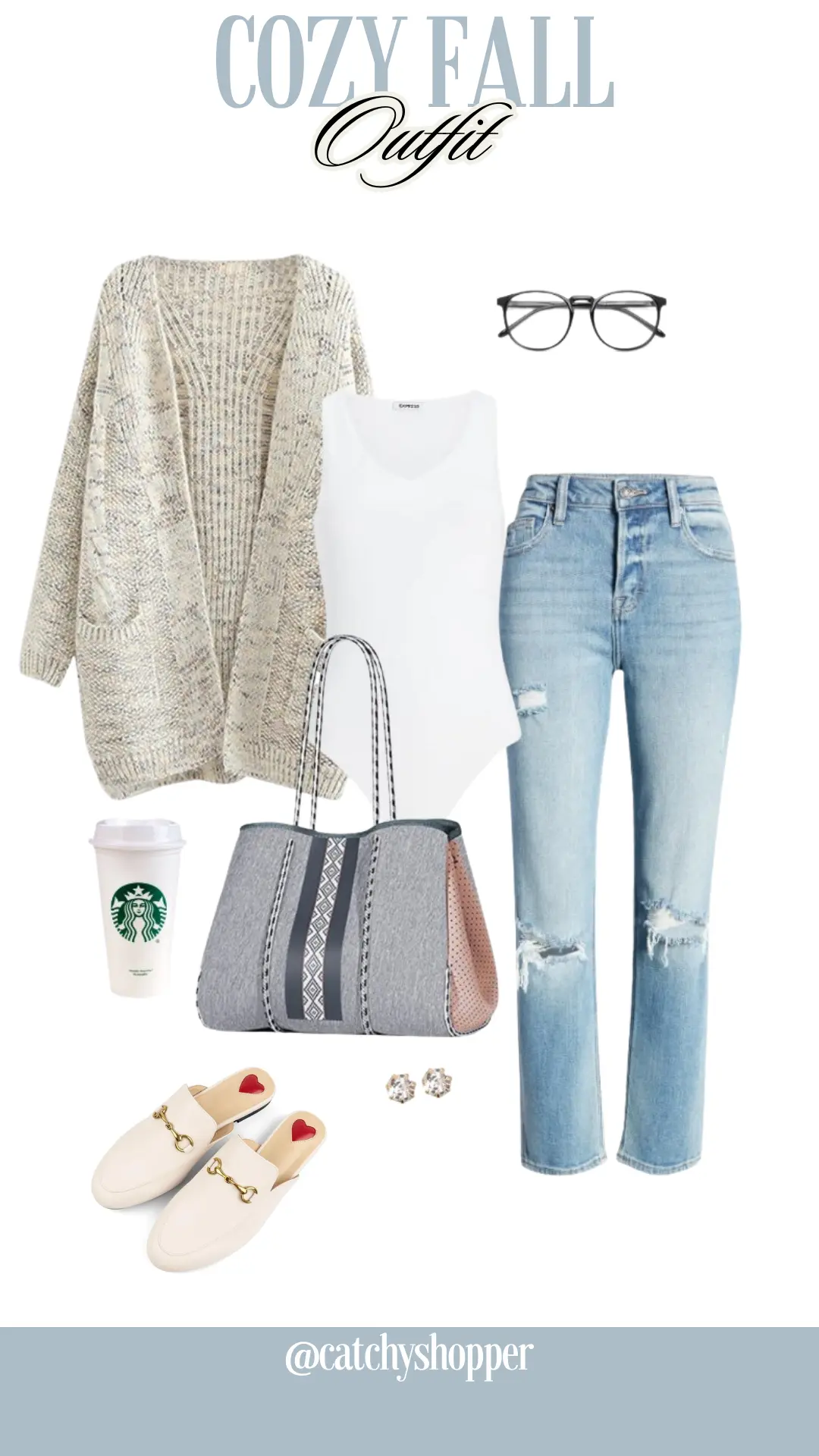 Light Blue & Beige Harmony Outfit