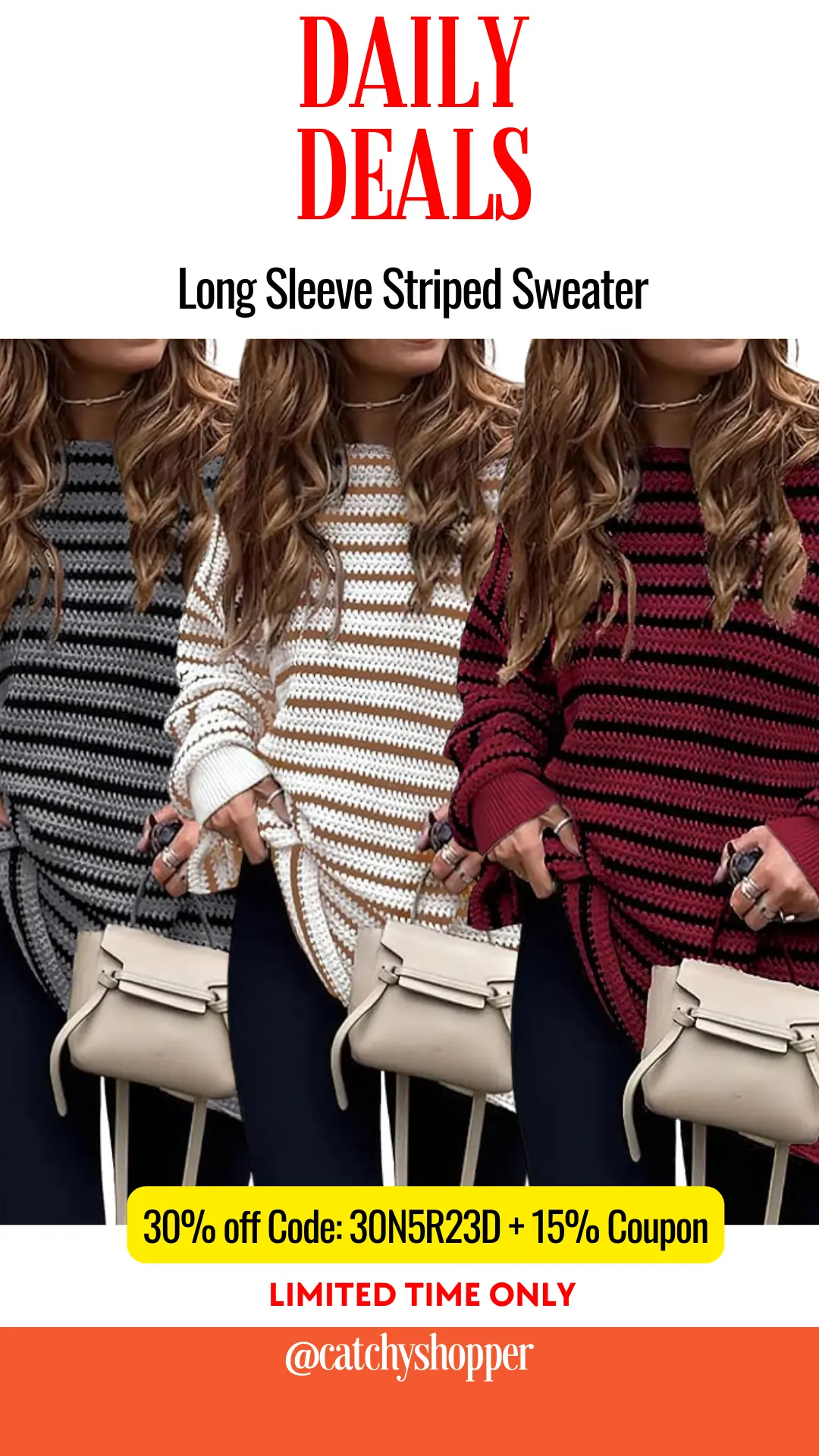 Long Sleeve Striped Sweater