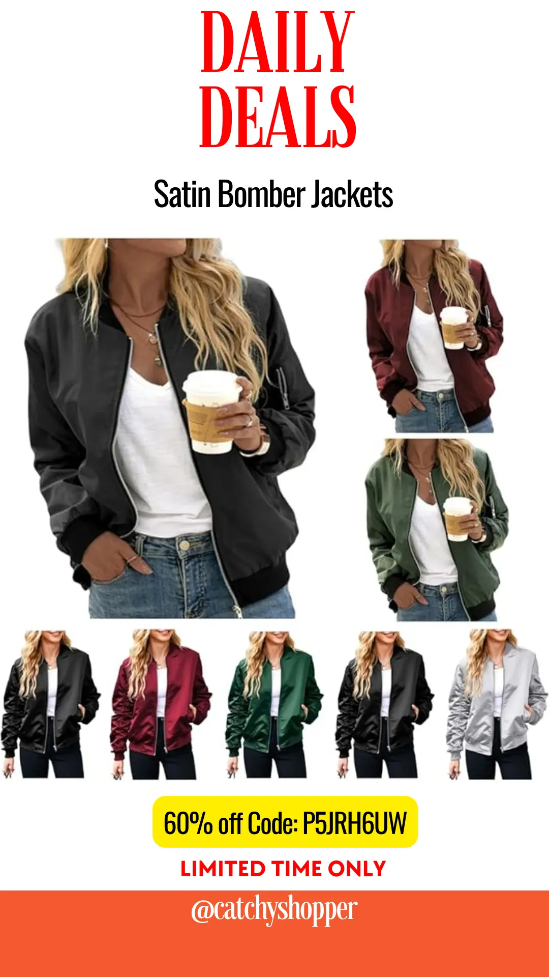 Satin Bomber Jackets