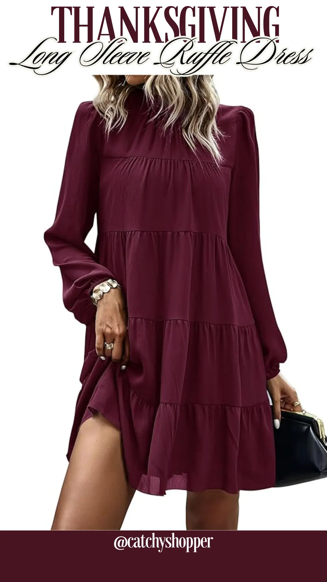 Long Sleeve Ruffle Dress