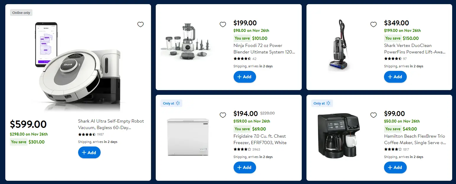 Walmart Kitchen Deals